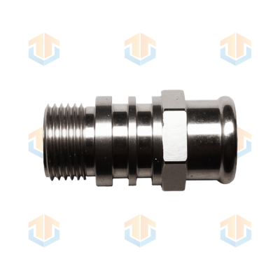 全自動(dòng)CNC數(shù)控車床加工之不銹鋼六角螺紋接頭